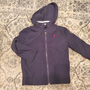 Navy, full zip Polo Ralph Lauren 4T Boy's jacket.